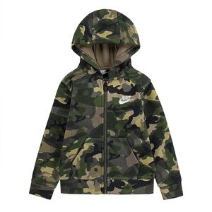 Boys Nike Camo Zip Up Sweatshirt Little Boy Size 6 Hoodie
